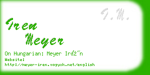 iren meyer business card